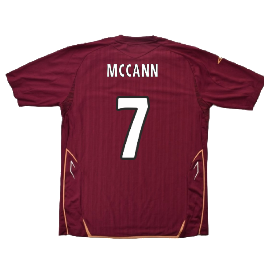 Hearts 2007-08 Home Shirt ((Very Good) M) (McCann 7)_2