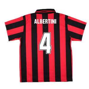 AC Milan 1994-95 Home Shirt (S) (Albertini 4) (Excellent)_1