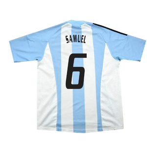 Argentina 2002-04 Home Shirt (L) (Excellent) (Samuel 6)_1