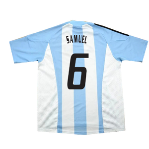 Argentina 2002-04 Home Shirt (L) (Excellent) (Samuel 6)_1