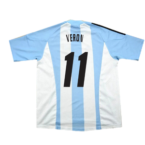 Argentina 2002-04 Home Shirt (L) (Excellent) (Veron 11)_1