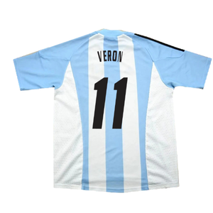 Argentina 2002-04 Home Shirt (L) (Excellent) (Veron 11)_1