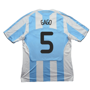 Argentina 2008-09 Home Shirt (L) (Very Good) (Gago 5)_1