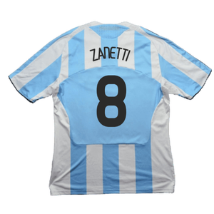 Argentina 2008-09 Home Shirt (L) (Good) (Zanetti 8)_1