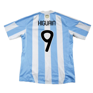 Argentina 2010-11 Home (L) (Excellent) (Higuain 9)_1