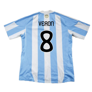 Argentina 2010-11 Home Shirt (Excellent) (Veron 8)_1