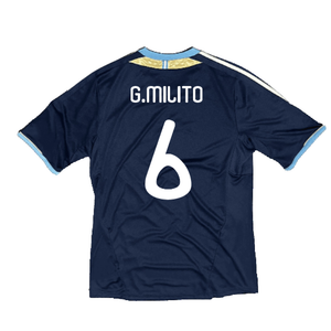 Argentina 2011-2012 Away Shirt (Good) (G.Milito 6)_1