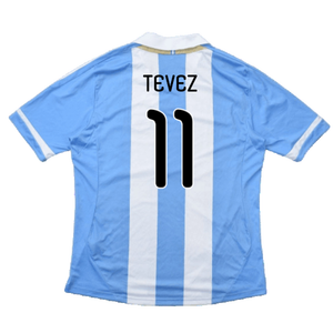 Argentina 2011-2012 Home Shirt (L) (Good) (Tevez 11)_1