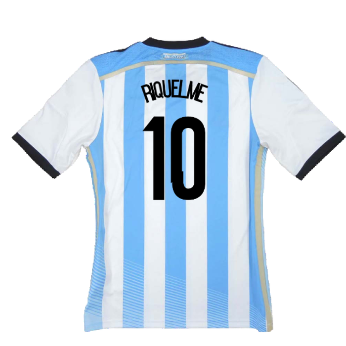 Argentina 2014-15 Home Shirt (XL) (Very Good) (Riquelme 10)