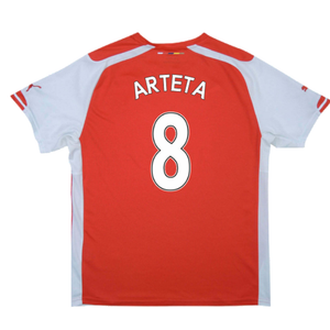 Arsenal 2014-15 Home Shirt (M) (Mint) (Arteta 8)_1