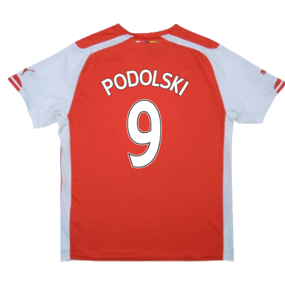 Arsenal 2014-15 Home Shirt (L) (Podolski 9) (Very Good)_1