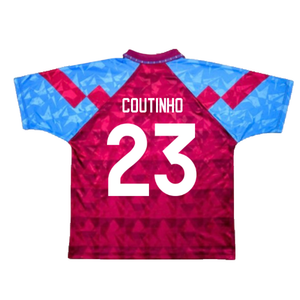 Aston Villa 1990-92 Home Shirt (Good) (Coutinho 23)_1