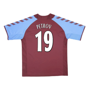 Aston Villa 2004-05 Home Football Shirt (Excellent) (Petrov 19)_1