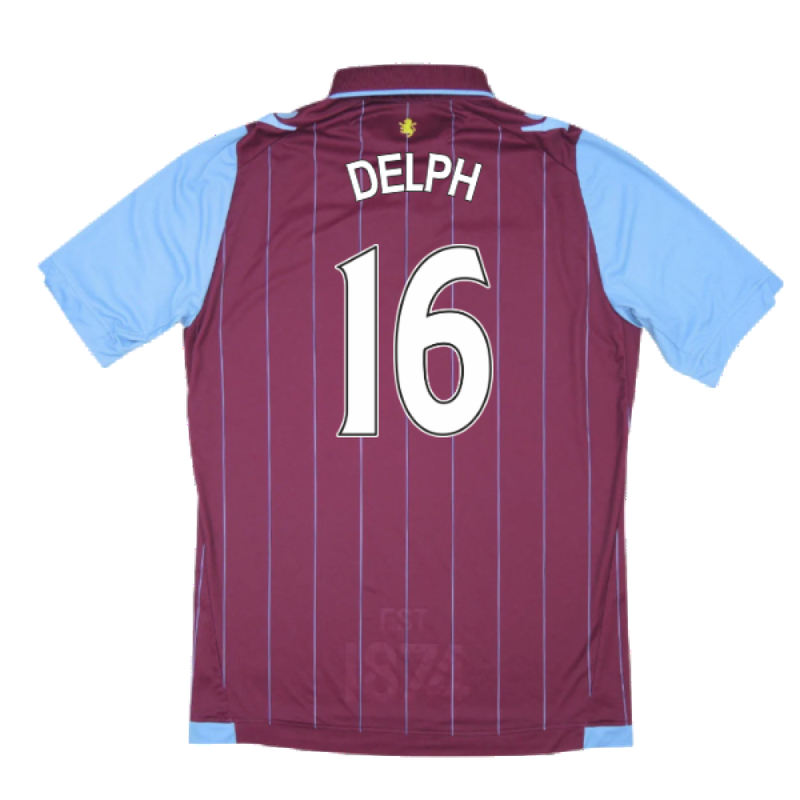 Aston Villa 2014-15 Home Shirt (Excellent) (Delph 16)_1