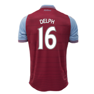 Aston Villa 2015-16 Home Shirt (XL) (Very Good) (Delph 16)_1