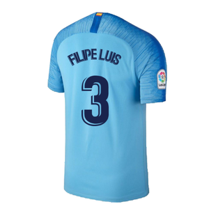 Atletico Madrid 2018-19 Away Shirt (M) (Good) (Filipe Luis 3)_1