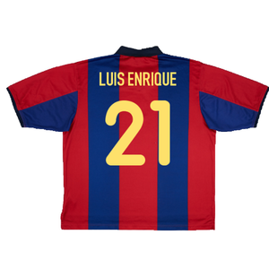 Barcelona 2000-01 Home Shirt (XL) (Very Good) (Luis Enrique  21)_1