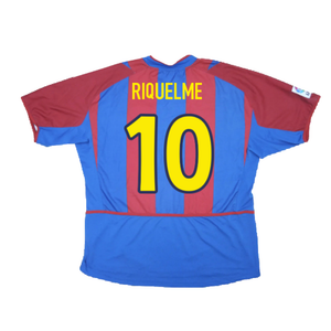 Barcelona 2002-03 Home Shirt (L) (Good) (Riquelme 10)_1