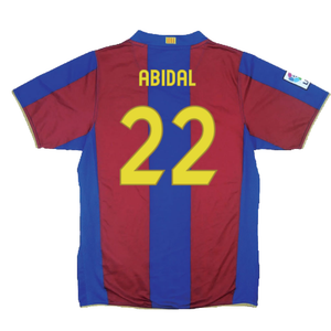 Barcelona 2007-08 Home Shirt (L) (Excellent) (Abidal 22)_1