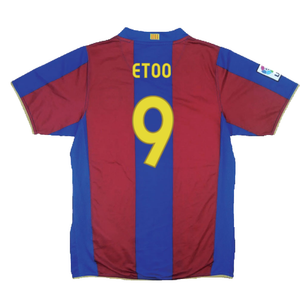 Barcelona 2007-08 Home Shirt (L) (Excellent) (Etoo 9)_1