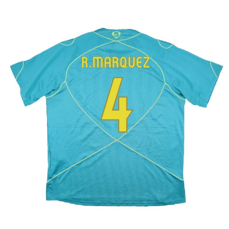 Barcelona 2007-08 Nike Training Shirt (M) (Good) (R.Marquez 4)_1