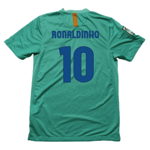 Barcelona 2010-11 Away Shirt (S) (Good) (Ronaldinho 10)_1