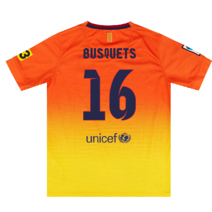 Barcelona 2012-13 Away Shirt (Very Good) (Busquets 16)