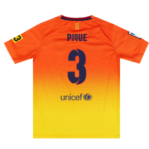 Barcelona 2012-13 Away Shirt (L) (Very Good) (Pique 3)_1