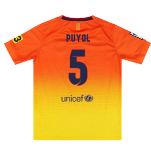 Barcelona 2012-13 Away Shirt (Very Good) (Puyol 5)_1