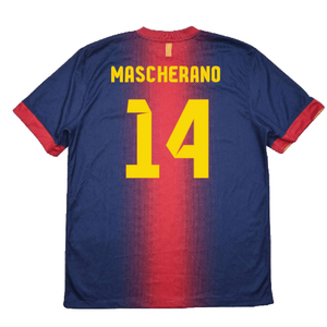 Barcelona 2012-13 Home Shirt (XL) (Excellent) (Mascherano 14)_1