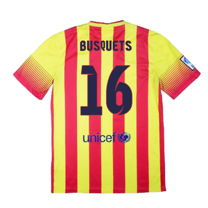 Barcelona 2013-14 Away Shirt (XL) (Mint) (Busquets 16)_1