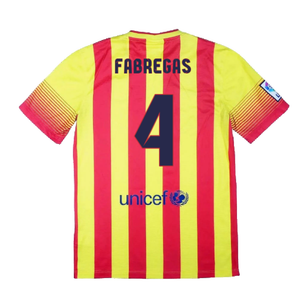 Barcelona 2013-14 Away Shirt (Very Good) (Fabregas 4)_1