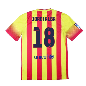 Barcelona 2013-14 Away Shirt (XL) (Mint) (Jordi Alba 18)_1