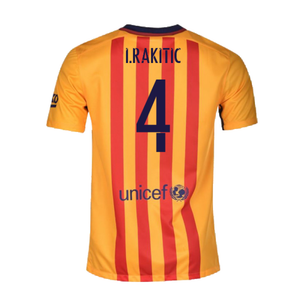 Barcelona 2015-16 Away Shirt (L) Suarez #9 (Excellent) (I.Rakitic 4)_1