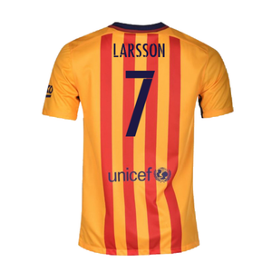 Barcelona 2015-16 Away Shirt (XLB) (Excellent) (Larsson 7)_1