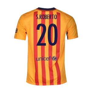 Barcelona 2015-16 Away Shirt (L) Suarez #9 (Excellent) (S.Roberto 20)_1