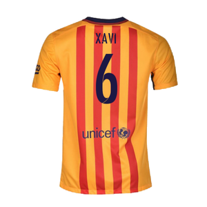 Barcelona 2015-16 Away Shirt (L) Suarez #9 (Excellent) (Xavi 6)_1