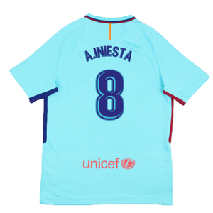 Barcelona 2017-18 Away Shirt (2XL) (Very Good) (A.Iniesta 8)_1