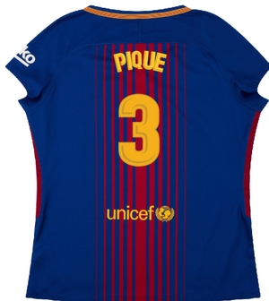 Barcelona 2017-18 Home Shirt (Womens) (M) (Mint) (Pique 3)_1