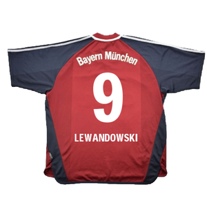 Bayern Munich 2001-02 Home Shirt (S) (Very Good) (Lewandowski 9)_1