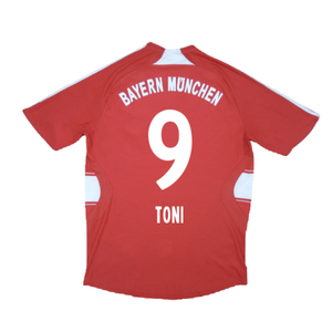 Bayern Munich 2007-09 Home Shirt (M) (Excellent) (Toni 9)_1