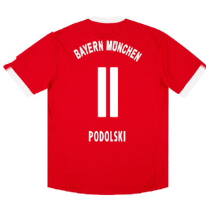 Bayern Munich 2009-10 Home Shirt (M) (Very Good) (Podolski 11)_1