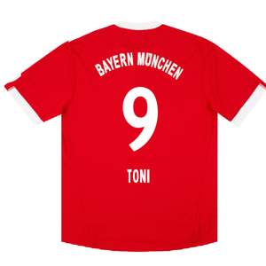 Bayern Munich 2009-10 Home Shirt (M) (Very Good) (Toni 9)_1