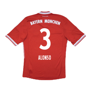 Bayern Munich 2013-14 Home Shirt (S) (Excellent) (Alonso 3)_1