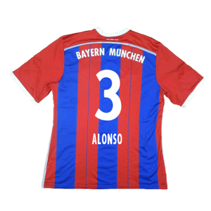 Bayern Munich 2014-15 Home Shirt (S) (Excellent) (Alonso 3)_1