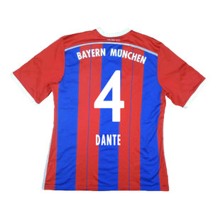 Bayern Munich 2014-15 Home Shirt (S) (Mint) (Dante 4)_1