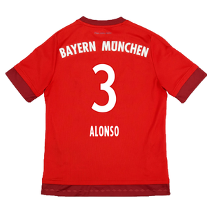 Bayern Munich 2015-16 Home Shirt (S) (Excellent) (Alonso 3)_1