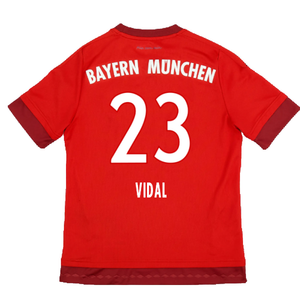 Bayern Munich 2015-16 Home Shirt (S) (Excellent) (Vidal 23)_1