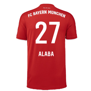 Bayern Munich 2020-21 Home Shirt (L) (Mint) (ALABA 27)_1