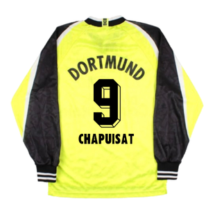 Borussia Dortmund 1995-96 Long Sleeve Home Shirt (S) (Very Good) (Chapuisat 9)_1